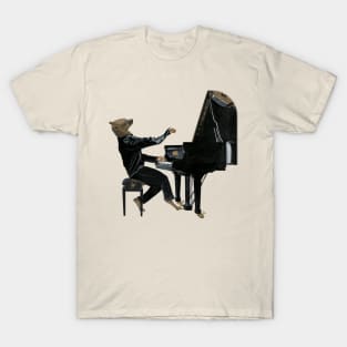 Jazz Piano Player Fantasy Artwork T-Shirt